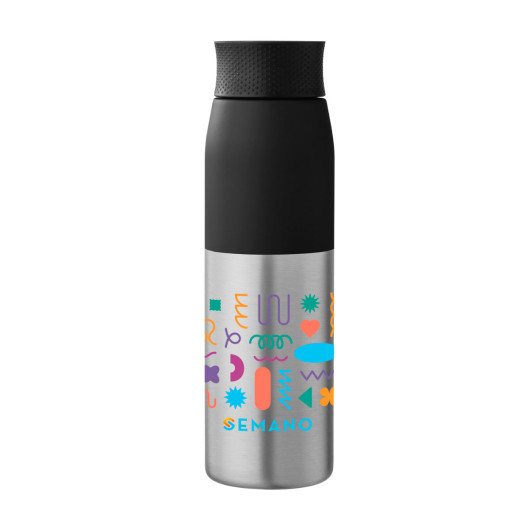 Thiess RPET Metal Water Bottles Black